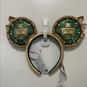 Marvel Gold Mickey Ears Headband with Green 'Wakanda Forever' Lettering